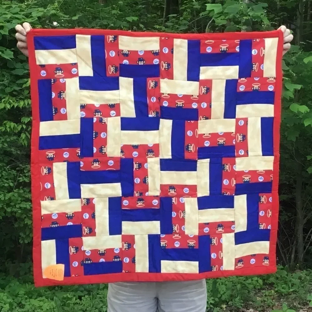 NWT. Hand Crafted Baseball Monkeys Quilt!
